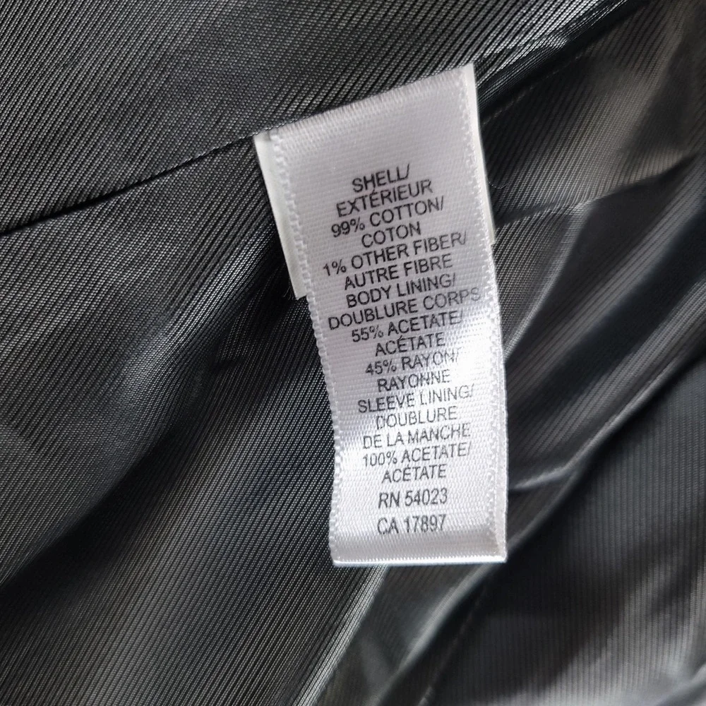 Banana Republic Blazer Mens 46R Black Pinstripe Sport Coat Jacket Corduroy 44291